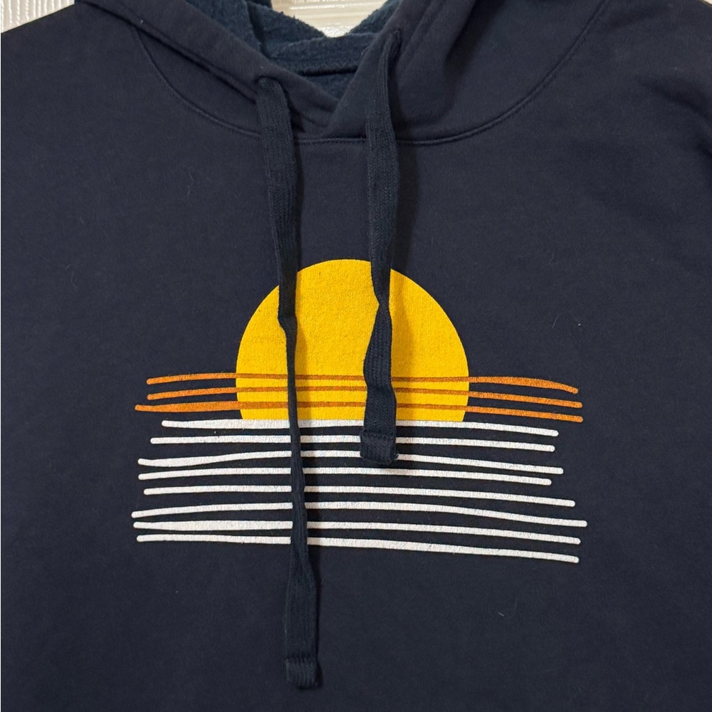 Alternative Subaru Sunset Beach Surf Navy Blue Men’s XL Hoodie MINTY - Picture 3 of 5